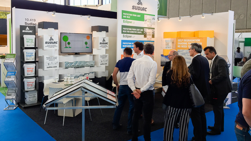 Le stand d'exposition sudlac lors d'une exposition