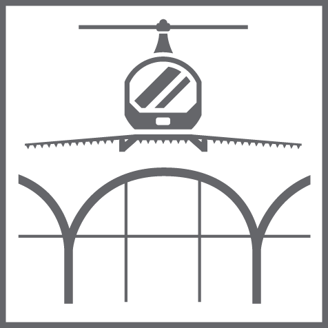 Application par hélicoptère